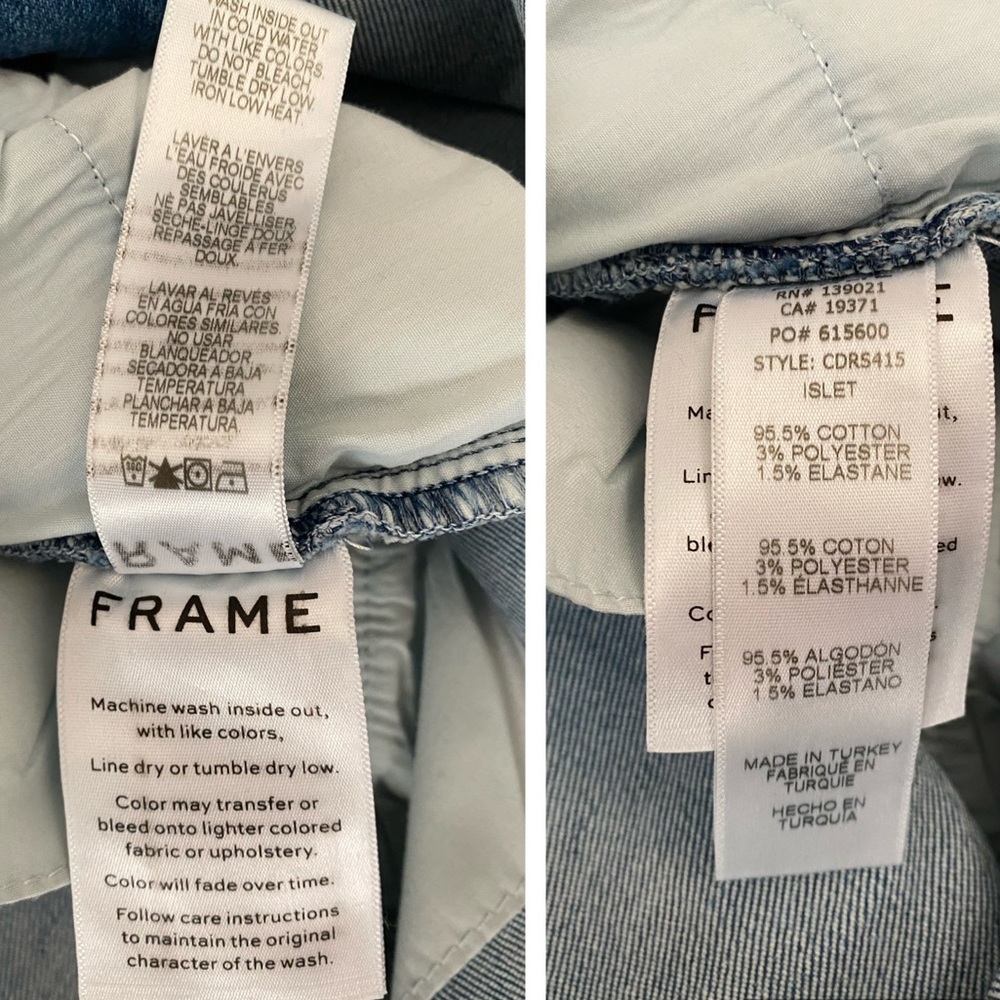 NWOT • Frame Claire Denim Mini Dress - Picture 8 of 8